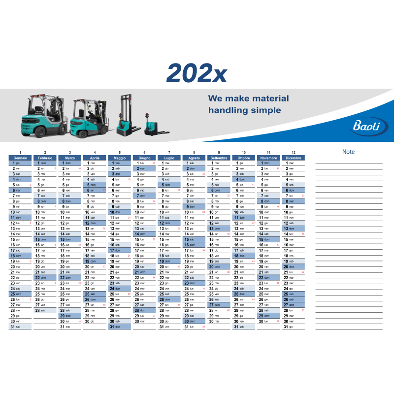 Year planner ITA